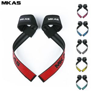 Power Wrists MKAS Weight lifting Wrist Straps Fitness Bodybuilding Training Gym straps with Non Slip Flex Gel Grip 231011