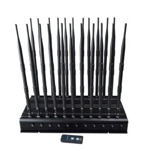 Puissant bloqueur de bureau à 22 antennes pour bloquer GPS WIFI Bluetooth UHF/VHF RC315MHz 433MHz 868MHz LOJACK GSM 2G 3G 4G 5G bloc er