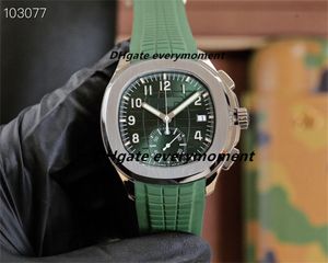 PP Watch 42.2mm 5968A-001 Chaîne automatique Montres masculines CH28-520 Mouvement Om Factory Made Glow Empilproof Rubber Band en acier inoxydable Mécanique Wrist-B2