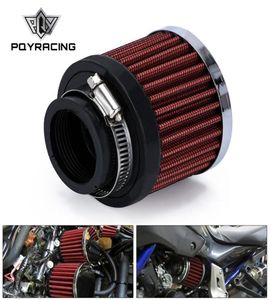 PQY Universal 15quot 38mm Interfaz Motocicleta Coche Filtros de entrada de aire Cono Sistema de filtro de aire frío Turbo Vent Cárter PQYAI1863664