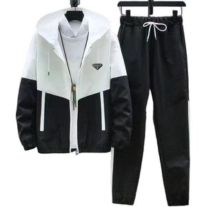 Pra5 Designers nouveaux hommes survêtements marque de mode hommes costume printemps automne hommes deux pièces Sportswear Style décontracté costumes