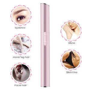 Ciseaux électriques pratiques pour sourcils et visage, tondeuse à cheveux, Mini rasoir Portable pour femmes, épilateur à lame