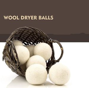 Productos de lavandería prácticos Clean Ball Reutilizable Natural Organic-Laundry Fabric Softener-Ball Premium Organic Wool Dryer Balls 6CM SN170