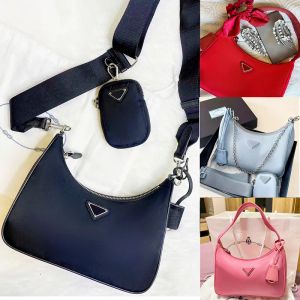 Prad Sale 3 stuk Re-Edition 2005 nylon tassen Luxurys Cleo Designers Heren Dames Portemonnee portemonnees handtas hobo strand crossbody schouder kanaal tote mode clutch bag