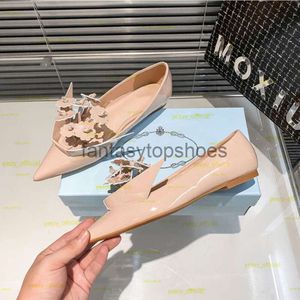 Praddas pada prax prd origami noir beige fleur pompes nues sandale toed chaussures plates brevet cuir bas ballet flats ballerina slipon femmes luxe triangle d d