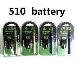 Préchauffage Batterie Blister Kit 350/650/ 00mah LAW V-Vape Vertex Préchauffer Vape Pen 5 0 Fil USB Blister Individuel Vape Batterie N