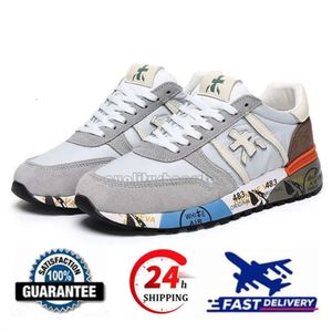 Premaitas Running Shoes Designer Italie Mick Lander Django Sheepskin Gentine Leather Mens Tingers Sports Sneakers Walking Jogging Trainers Shoe for Men Women 474