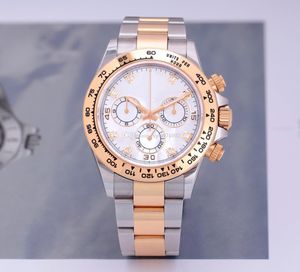 Reloj asiático premium 2813 Reloj automático de hombres mecánicos 116503 40 mm White Mother-of-Pearl Diamond Diam Gold Store de acero inoxidable de acero inoxidable Relojes más vendidos