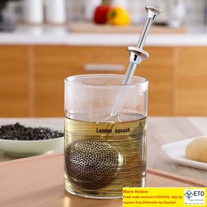 Infuseur en acier inoxydable de qualité supérieure à long manche filtre en métal de passoire à billes réutilisable pour accessoires de thé aux herbes d'épices Drinkware