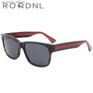 Prescription lunettes de soleil polarisées hommes femmes en gros optique carré myopie italie acétate marque lunettes de soleil en vrac UV400 lunettes L230523