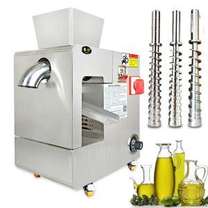 Pressoirs à huile Press Machine en acier inoxydable Olive Press Expller Commercial Extracteur chaud à chaud CHAUDE SESAME SESAME AREALUT SUNFLOWER LIN 220V