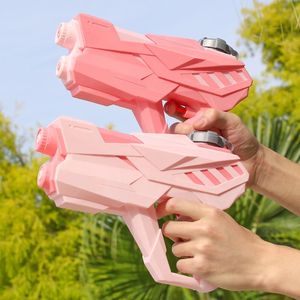 Pistola de agua a presión, juguete potente de doble boquilla, pistolas de agua para niños, juguetes de playa de verano al aire libre para niños, juegos de piscina