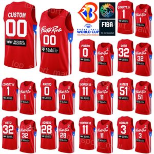 Imprimer Porto Rico Basketball 3 Howard Jersey Coupe du monde 2023 32 Christopher Ortiz 00 JOHN HOLLAND 12 ALEEM FORD 41 ARNALDO TORO BAREA 51 Tremont Waters pour les fans de sport