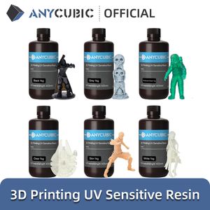 Rubans d'imprimante ANYCUBIC 405nm Résine UV pour P sur 3D Mono X Matériel d'impression LCD Sensible Normal 1kg Liquide 230227