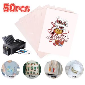 Primantes 10/20 / 30 / 50pcs A4 Taille du papier de transfert de chaleur Sublimation Papiers d'impression pour Tshirt Tshirt Polyester Verre