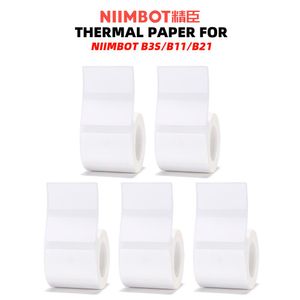Imprimantes 5 Roll Thermal Paper Paper Selfadhesive Paper Barcode Prix Taille Nom Étiquette Papier pour Niimbot B3S / B11 / B21 Imprimante thermique