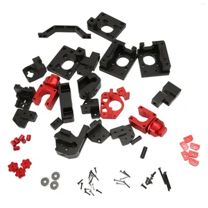 Kit de pièces d'imprimante CNC, capacité de charge, noir, rouge, haute résistance, fraisage précis, cadre en alliage d'aluminium pour 0.1 0.2