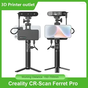 Impresoras Creality CR-Scan Ferret Pro Escáner 3D Seguimiento antivibración de mano WiFi6 Escaneo inalámbrico a todo color de 24 bits Precisión de 0,1 mm