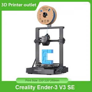 Imprimantes Creality Ender-3 V3 SE Imprimante 3D avec nivellement automatique CR Touch 220 250mm Taille d'impression Sprite Extrudeuse directe Stable double axe Z