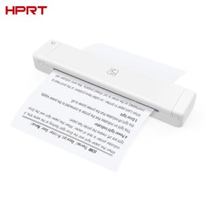 Imprimantes HPRT MT800 A4 Portable Thermal Transfer Imprimanter 300DPI Wireless USB Connect Mobile ordinateur pour l'école de bureau avec rouleau de ruban