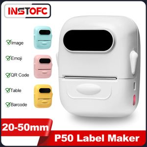 Imprimantes MarkLife P50 Thermal Label Imprimante Mini Portable Portable Photo Barcode Stickers Impresoras Selfadhesive Étiquetage du Maker Bureau