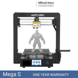 Impresoras Mega-S Mega S Impresora 3D I3 Actualización de gran tamaño TPU Pantalla táctil de alta precisión Kit de bricolaje Impressora 3dPrinters