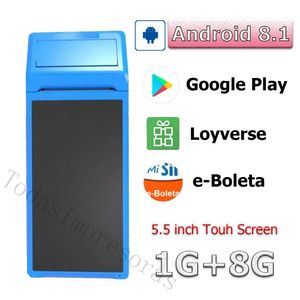 Primantes Nouveaux Android 8.1 POS Terminal Printers Receip Handheld PDA Machine WiFi 3G BT Data Collector Barcode Scanner ALLINOE