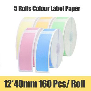 Imprimantes Niimbot D11 Supermarché imperméable Antioil TearResistage Label Pure Color Scratch Ressest Paper Roll Printers