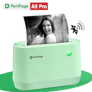 Imprimantes Peripage A9pro Pocket Photo Imprimante Étiquette thermique Remarques 300 DPI Imprimante pour Android iOS PC Printing Phone Imprimante