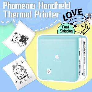 Imprimantes Phomemo Wireless Mini Portable Printer M02PRO Thermal Imprimante 53 mm Sticker Maker pour DIY Journal List Photo Imprimante pour le téléphone