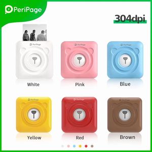 Imprimantes Pocket Imprimante Peripage 304 DPI Wireless Thermal Photo Mini Imprimante pour Mobile Android iOS Phone Portable Imprimante Gift for Kids