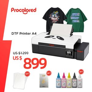 Impresoras PRODURADAS DTF Impresora A4 Tamaño para la camiseta de bricolaje Impresión Direct a Film Significado Presente de fabricación para amigos Familia