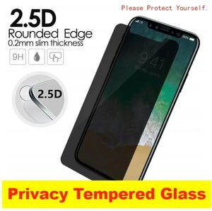 Privacy tempered glass for iPhone 14 13 12 11 Pro Max mini X Xr Xs Max 8 7 6 6S Plus screen protector for iPhone 14 plus full glue Clear screenguard anti-spy anti glare glass