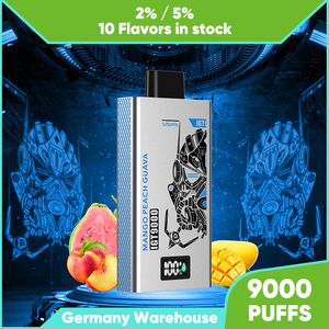 Écran LCD de marque privée Vapes Stylo Vape jetable HAPPP Bar 9000 bouffées Vape bon marché en gros