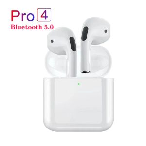 Écouteurs sans fil Pro 4 TWS, oreillettes pour téléphone portable, compatible Bluetooth 5.0, casque étanche avec micro