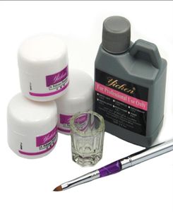 Pro acrylic ongle Powder Liquid 120 ml Brushes Deppen Dish Acryl Poeder Nail Art Set Design acrilico Manucure Kit 1534775014