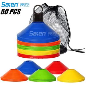 Pro Disc Cones Set de 50 - Agility Soccer con bolsa de transporte y soporte para entrenamiento de fútbol Kids Sports Field cone Markers2462