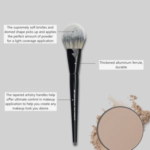 Brosse de maquillage en poudre pro sept # 50 - réglage de poudre léger finition finale de la beauté des cosmétiques