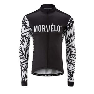 Pro Team MORVELO Ciclismo Jersey de manga larga para hombre MTB camisa de bicicleta Otoño Transpirable Secado rápido Racing Tops Ropa de bicicleta de carretera Ropa deportiva al aire libre Y21042128
