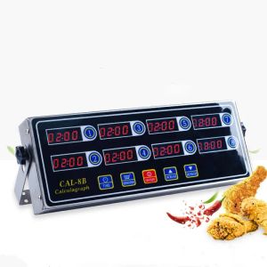 Processeurs 220V / 110V 8 canaux de la cuisine numérique Timer de la cuisine de la cuisine de cuisson LCD Count de chalet d'horloge Rappel de boulangerie de chronomètre