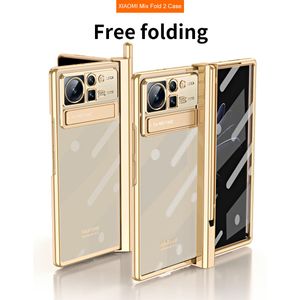 Processeurs Touch Pen pour Xiaomi Mix Pliant 2 Couvre de placage transparent du boîtier pour Xiaomi Mix Fold 2 Hinge Case avec styl