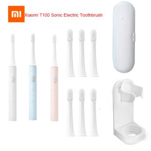 Produits Xiaomi Mijia T100 Brosse à dents électrique Sonic MI Brosse à dents intelligentes colorée USB RECHARAGE IPPHERPOR