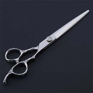 Professional 6 & 7 inch Japan 440c Plum handle cut hair scissors make up shears cutting barber tools hairdressing 220317