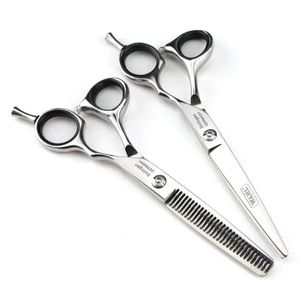 Ciseaux de cheveux de 6 pouces professionnels éclaircissant les cisaillements de cheveux coupes coiffure outils ciseaux coiffures ciseaux de coiffure