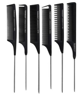 Peigne à queue de Rat antistatique professionnel, peigne à cheveux en métal pour salon de coiffure, outil de beauté des cheveux Toni Guy8162352