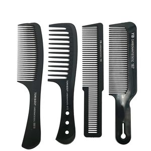 Peigne de coiffure en carbone antistatique, brosse de coupe de cheveux, outil de beauté pour salon de coiffure