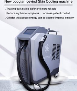 Máquina profesional de terapia de viento frío COOLPULS crioterapia Uso con dispositivo láser Sistema de enfriamiento de aire ICE para alivio del dolor Enfriador de piel durante el tratamiento con láser