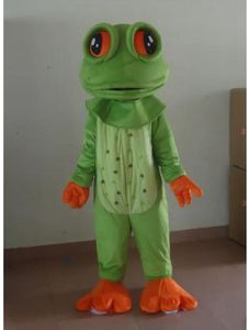 Professionnel personnalisé grands yeux grenouille mascotte Costume dessin animé grenouille verte personnage vêtements Halloween festival fête déguisement