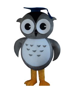 Costume de mascotte hibou brun personnalisé professionnel caractère hibou Dr. mascotte vêtements noël Halloween fête déguisement