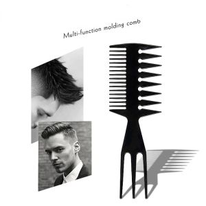 Tootage double côté professionnel peigne de poisson Fish Shape Hair Brush Barber Cair Dyeing Coute Coloring Brush MAN HAUSTYLING TOO